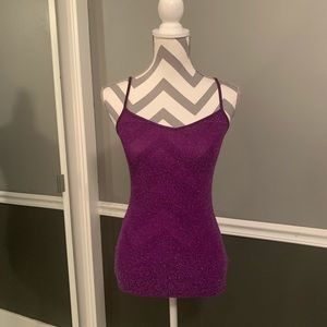 Express Purple Sparkle Tank
